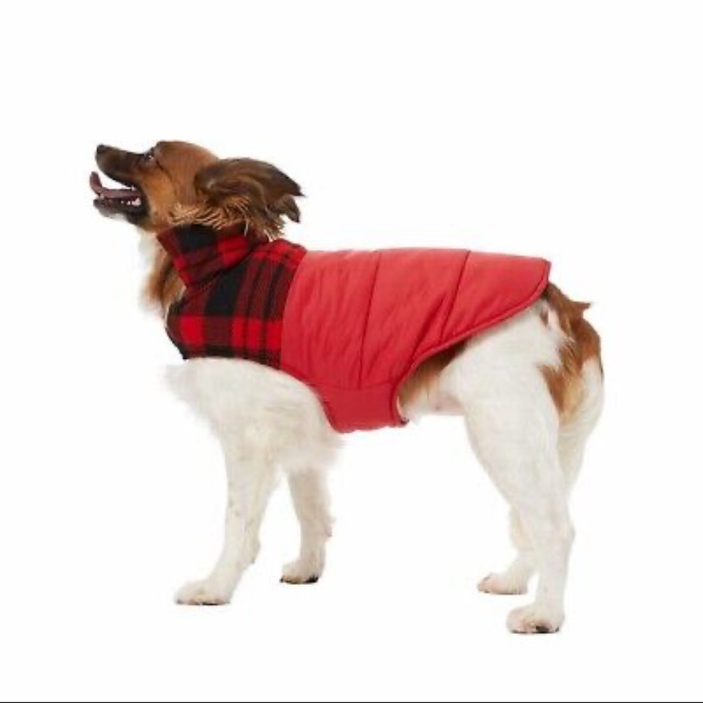 Pack of 2 - 32 Degrees Heat Quilted Reversible Puffer Dog Vest Jacket Red & Blue